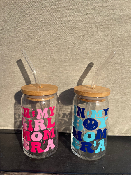 SET OF 2 GLASS COMBO (LID & STRAW INCLUDED)