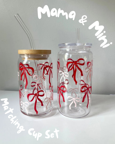 Mama & Mini- Red Bows